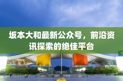 坂本大和最新公众号，前沿资讯探索的绝佳平台