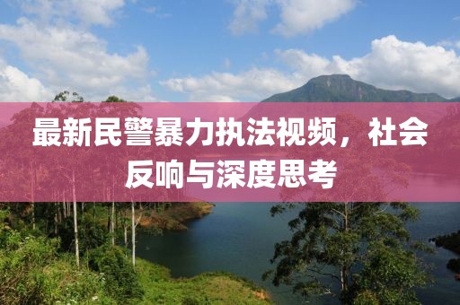 最新民警暴力执法视频，社会反响与深度思考