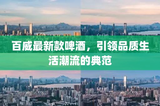 百威最新款啤酒，引领品质生活潮流的典范