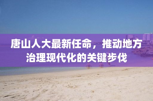 唐山人大最新任命，推动地方治理现代化的关键步伐