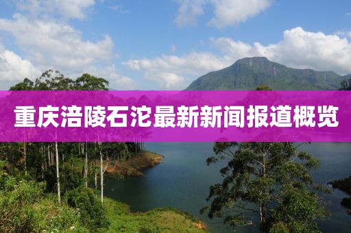 重庆涪陵石沱最新新闻报道概览
