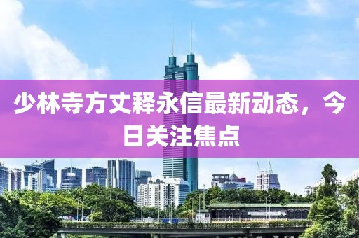 少林寺方丈释永信最新动态，今日关注焦点