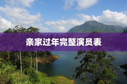 亲家过年完整演员表