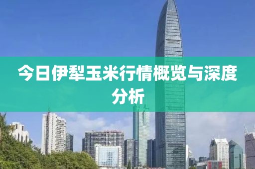 今日伊犁玉米行情概览与深度分析