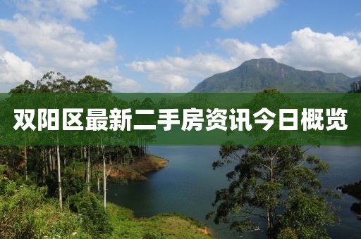 双阳区最新二手房资讯今日概览