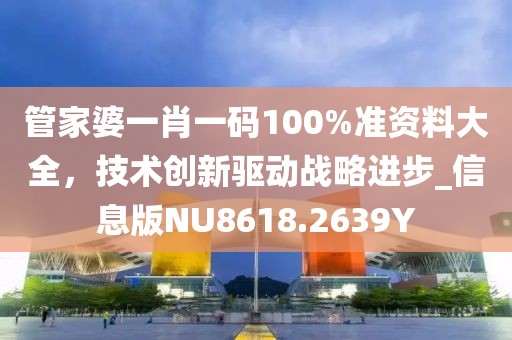 管家婆一肖一码100%准资料大全，技术创新驱动战略进步_信息版NU8618.2639Y