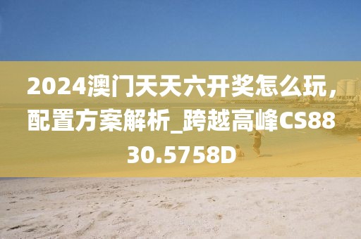 2024澳门天天六开奖怎么玩，配置方案解析_跨越高峰CS8830.5758D