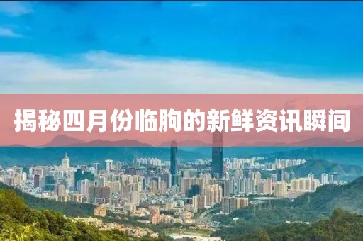 揭秘四月份临朐的新鲜资讯瞬间