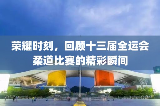 荣耀时刻，回顾十三届全运会柔道比赛的精彩瞬间