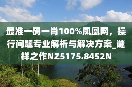 最准一码一肖100%凤凰网，操行问题专业解析与解决方案_谜样之作NZ5175.8452N