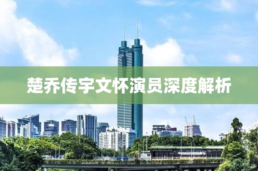 楚乔传宇文怀演员深度解析
