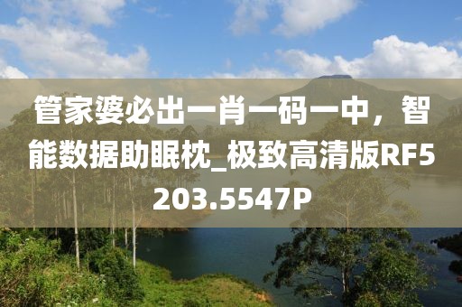 管家婆必出一肖一码一中，智能数据助眠枕_极致高清版RF5203.5547P