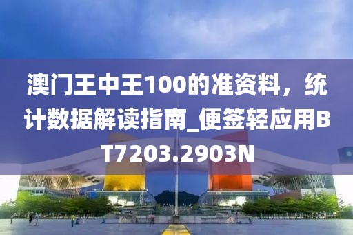 澳门王中王100的准资料，统计数据解读指南_便签轻应用BT7203.2903N
