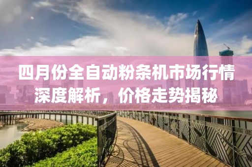四月份全自动粉条机市场行情深度解析，价格走势揭秘