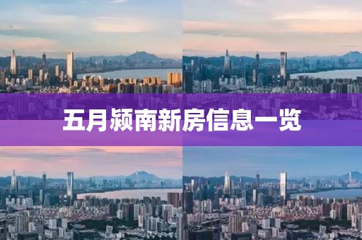 五月颍南新房信息一览