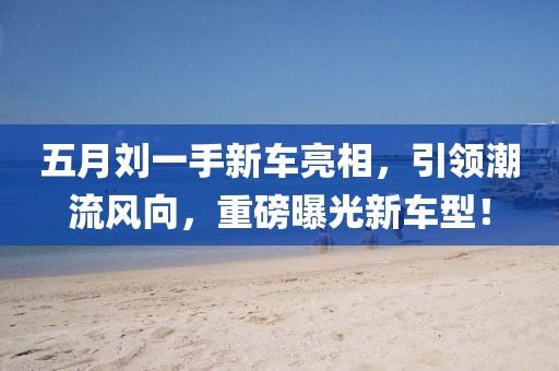 五月刘一手新车亮相，引领潮流风向，重磅曝光新车型！