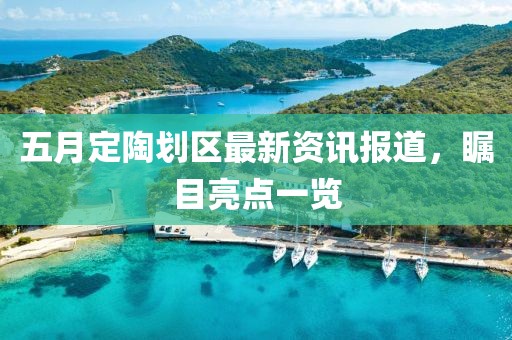 五月定陶划区最新资讯报道，瞩目亮点一览
