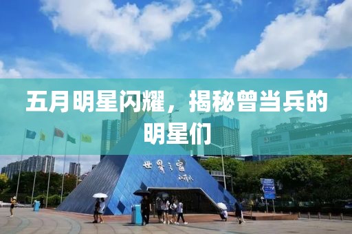 五月明星闪耀，揭秘曾当兵的明星们