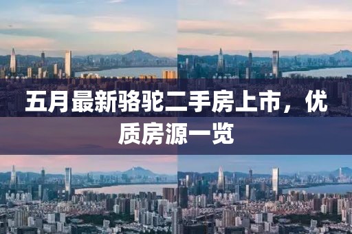 五月最新骆驼二手房上市，优质房源一览