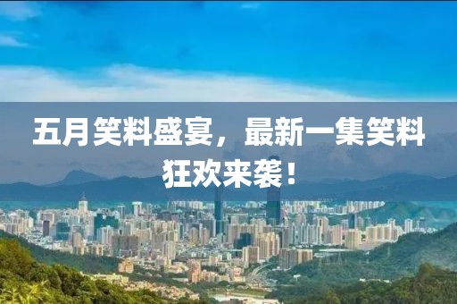 五月笑料盛宴，最新一集笑料狂欢来袭！