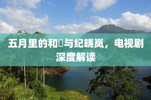 五月里的和珅与纪晓岚，电视剧深度解读