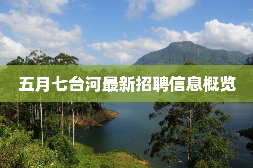 五月七台河最新招聘信息概览