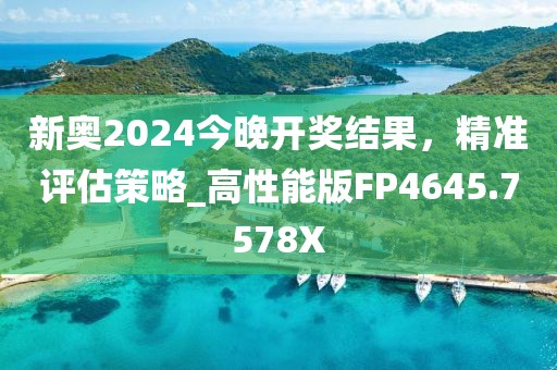 新奥2024今晚开奖结果，精准评估策略_高性能版FP4645.7578X