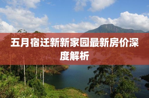 五月宿迁新新家园最新房价深度解析