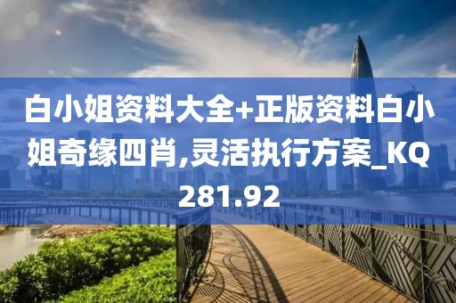 白小姐资料大全+正版资料白小姐奇缘四肖,灵活执行方案_KQ281.92