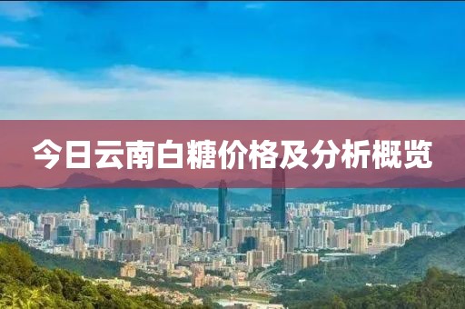今日云南白糖价格及分析概览