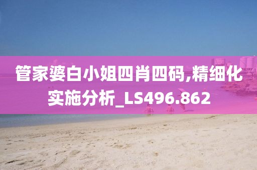 管家婆白小姐四肖四码,精细化实施分析_LS496.862