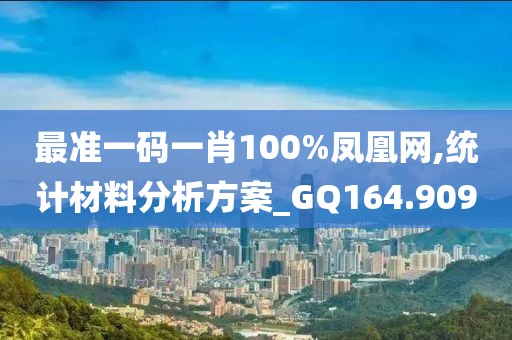 最准一码一肖100%凤凰网,统计材料分析方案_GQ164.909