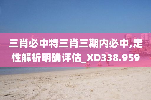 三肖必中特三肖三期内必中,定性解析明确评估_XD338.959