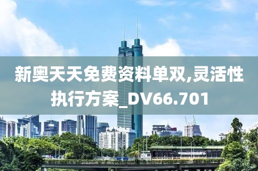 新奥天天免费资料单双,灵活性执行方案_DV66.701