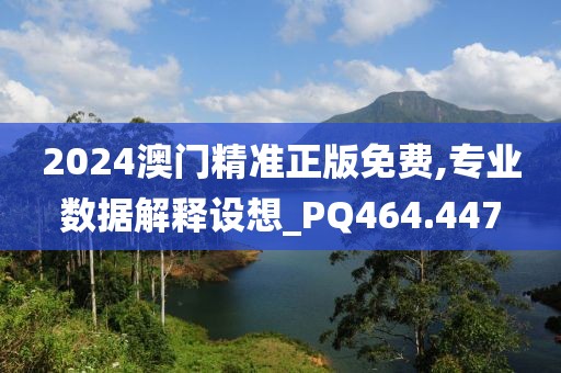2024澳门精准正版免费,专业数据解释设想_PQ464.447