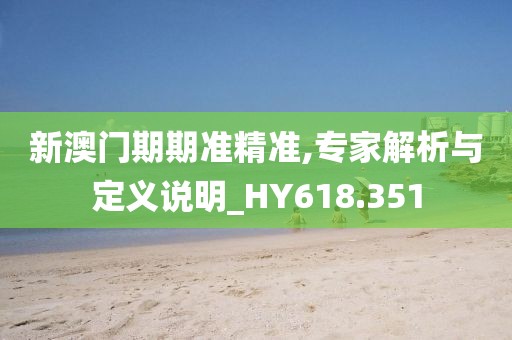 新澳门期期准精准,专家解析与定义说明_HY618.351