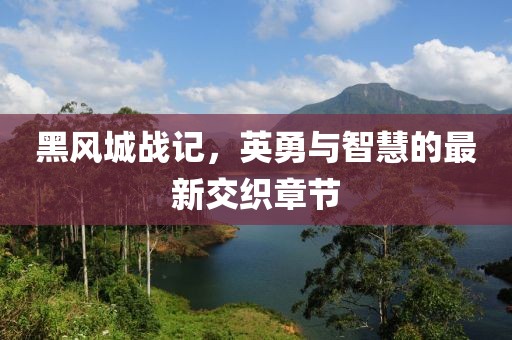 黑风城战记，英勇与智慧的最新交织章节