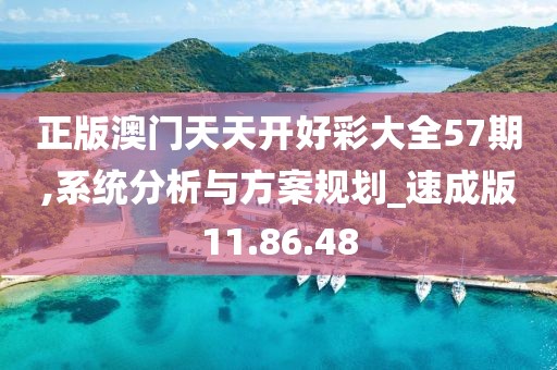 正版澳门天天开好彩大全57期,系统分析与方案规划_速成版11.86.48