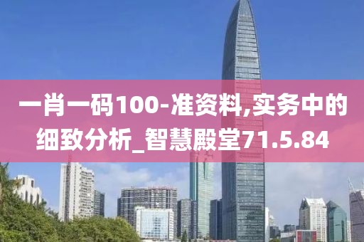 一肖一码100-准资料,实务中的细致分析_智慧殿堂71.5.84