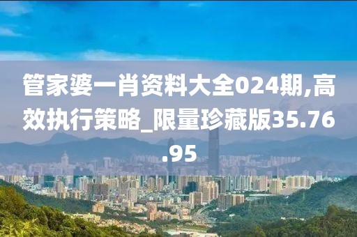 管家婆一肖资料大全024期,高效执行策略_限量珍藏版35.76.95