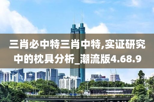 三肖必中特三肖中特,实证研究中的枕具分析_潮流版4.68.9