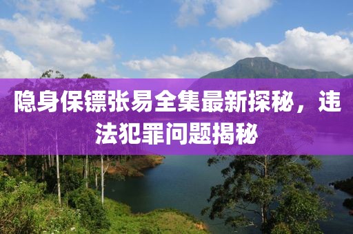隐身保镖张易全集最新探秘，违法犯罪问题揭秘
