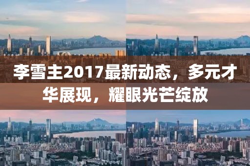 李雪主2017最新动态，多元才华展现，耀眼光芒绽放