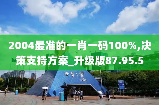 2004最准的一肖一码100%,决策支持方案_升级版87.95.5