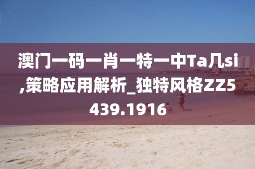 澳门一码一肖一特一中Ta几si,策略应用解析_独特风格ZZ5439.1916