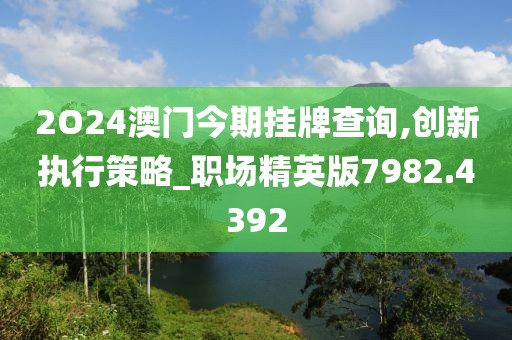 2O24澳门今期挂牌查询,创新执行策略_职场精英版7982.4392