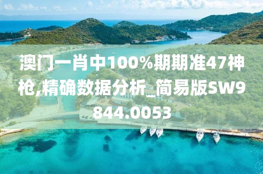 澳门一肖中100%期期准47神枪,精确数据分析_简易版SW9844.0053