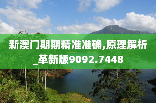 新澳门期期精准准确,原理解析_革新版9092.7448