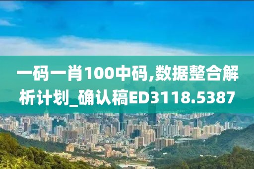 一码一肖100中码,数据整合解析计划_确认稿ED3118.5387