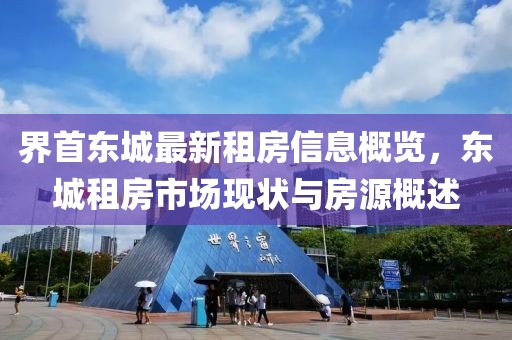 界首东城最新租房信息概览，东城租房市场现状与房源概述